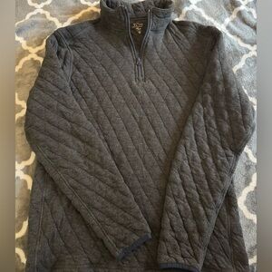 J. Crew Men's Charcoal Zip-Up Sweater